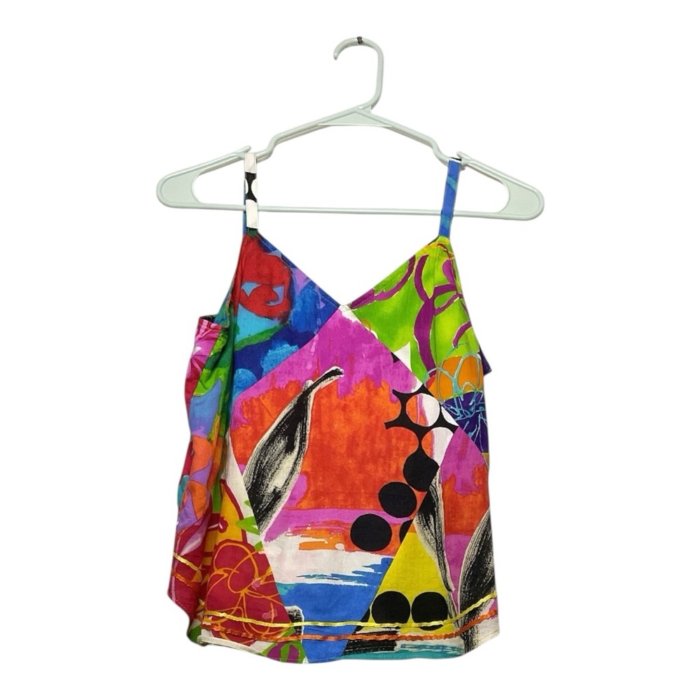 Women’s Jam’s World colorful, cami with ribbon trim, size XS